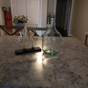 Vintage Glass Green Jug